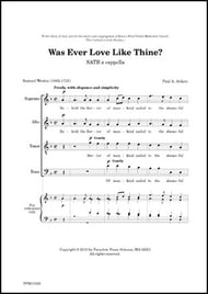 Was Ever Love Like Thine? SATB choral sheet music cover Thumbnail